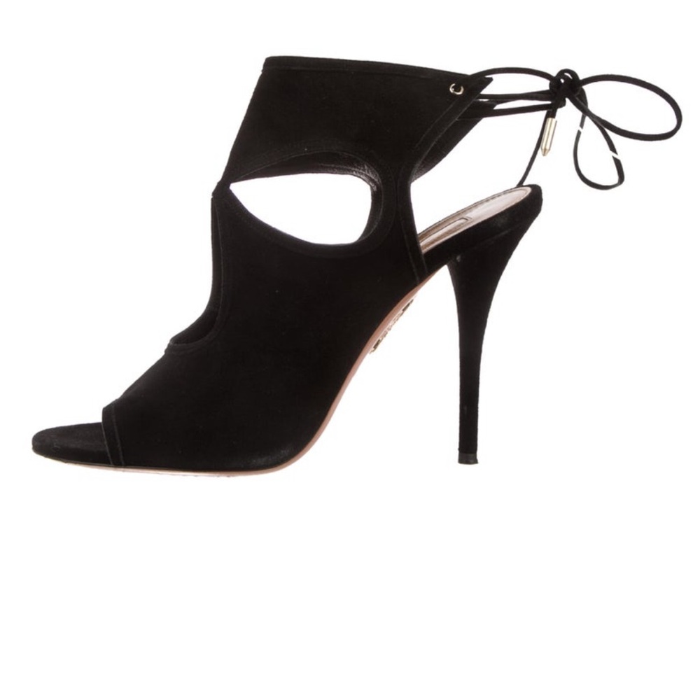 Aquazzura suade caged sandals size 40 eur